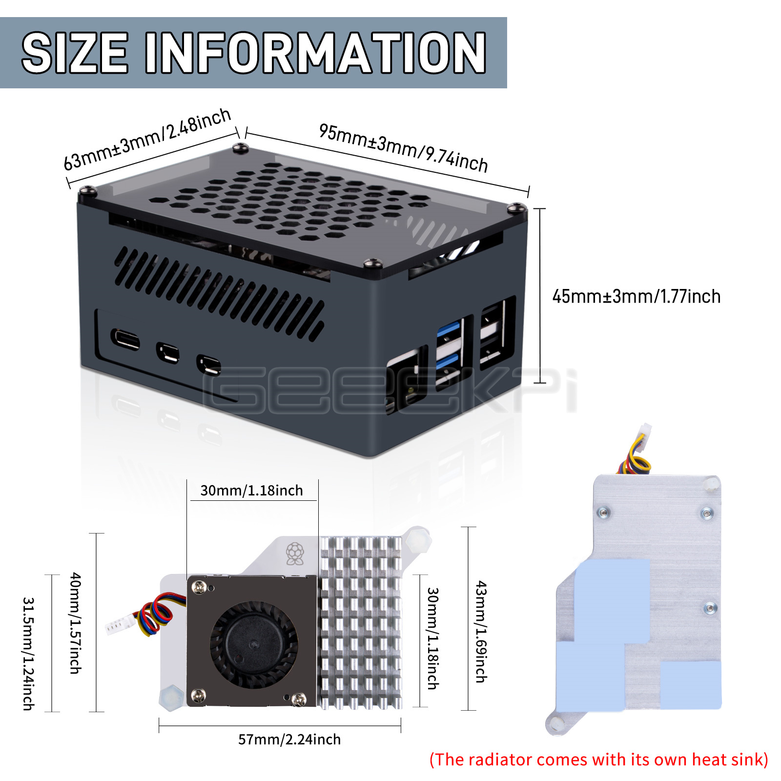 GeeekPi M.2 NVME M-key & PoE + - Argon One V3 M.2 Nvme Case avaliação e preço